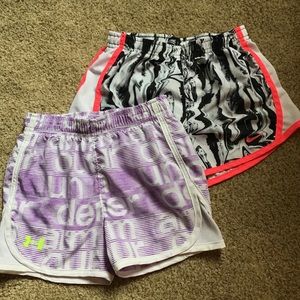 Nike and Under Armour Girls Shorts